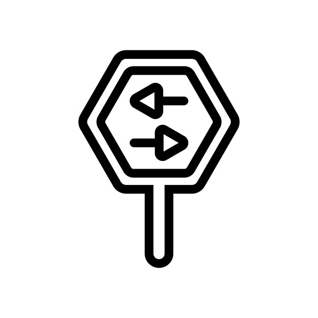 Vector direction sign icon