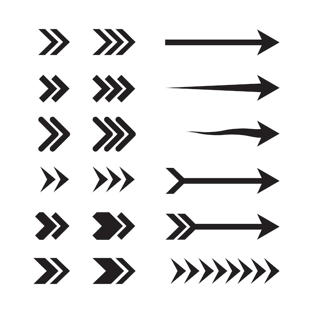 Directional Arrows premium vector illustration