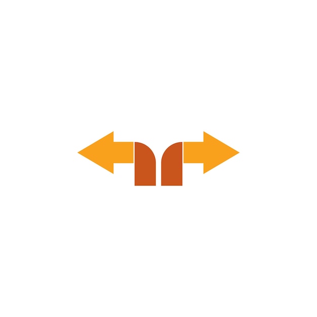 Vector directional sign icon