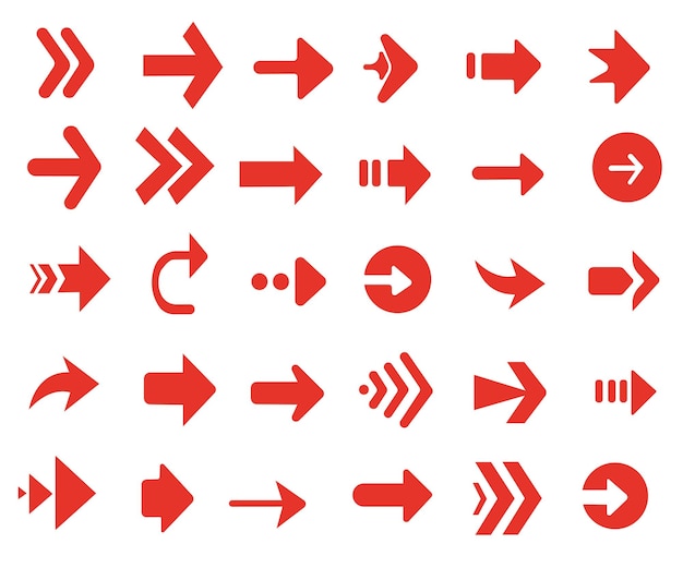 Directionele pijl teken of pictogrammen decorontwerp delen pijlpictogram antwoord stuur vooruit pictogrammen knop