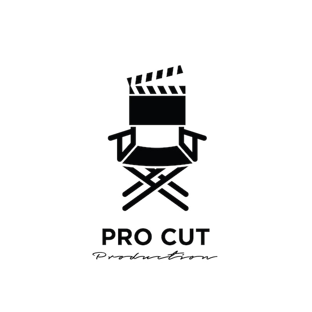 Director cut behind the scene editing studio movie film production logo design