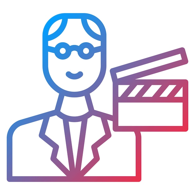 Director male icon vector image can be used for filmmaking