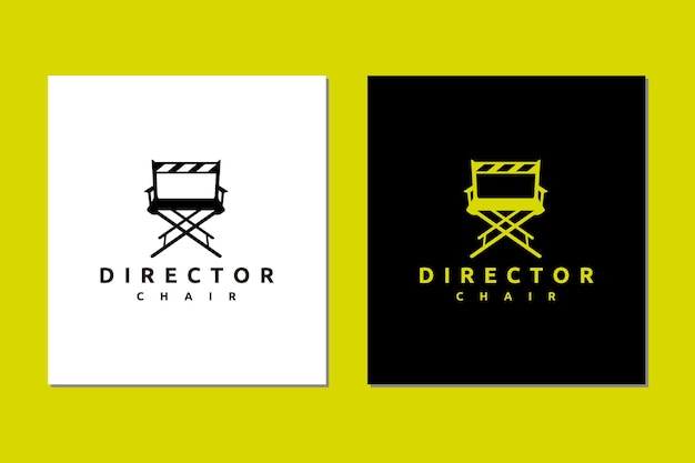 Director movie chair logo icon vector design illustration isolated on white background