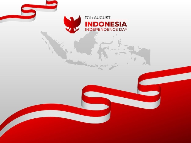 Dirgahayu republik indonesia background template