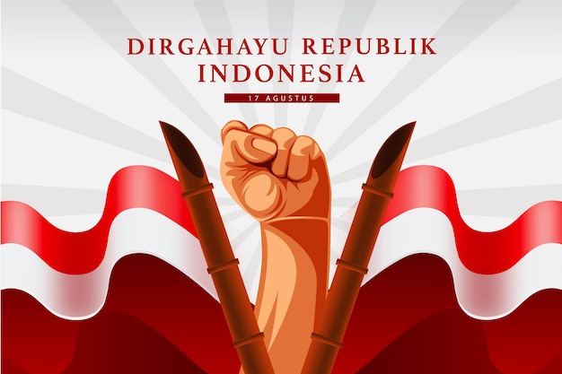 Dirgahayu Republik Indonesië 17 Agustus 1945, Indonesië Onafhankelijkheidsdag