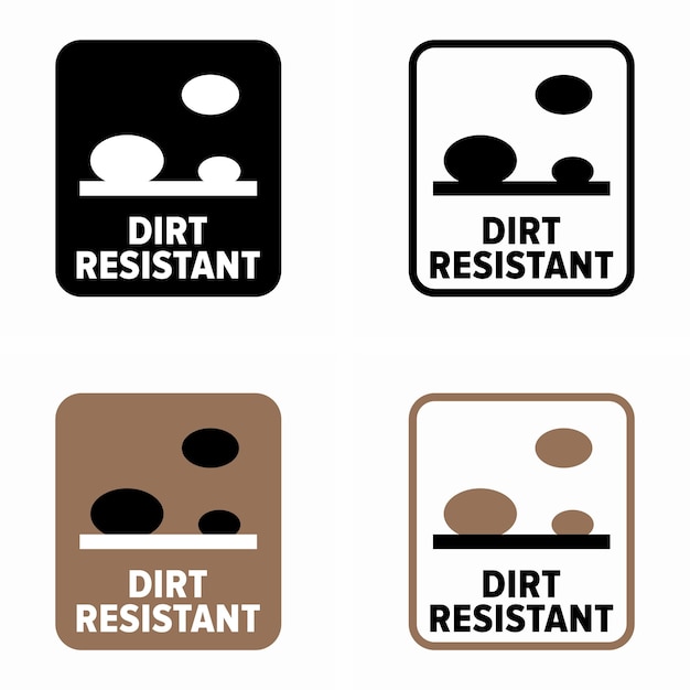 Dirt Resistant vector information sign