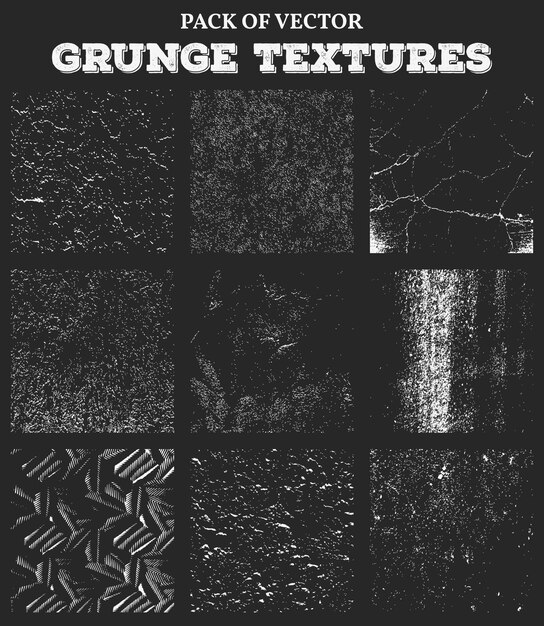 Vector dirty grunge textures vector set