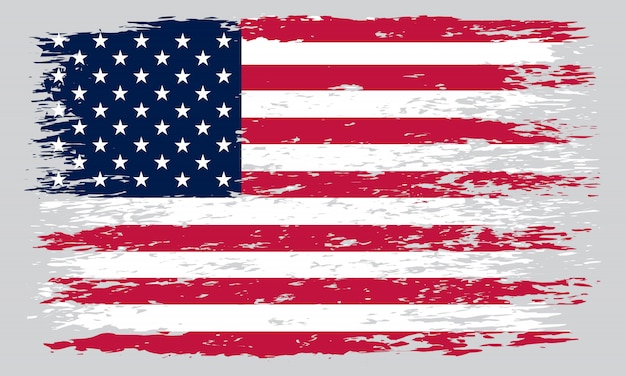 Dirty old american flag