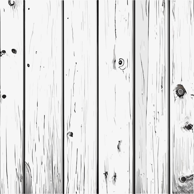 Vector dirty rustic white wood textured background