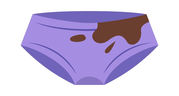 Dirty underpants Clothes Vector illustration