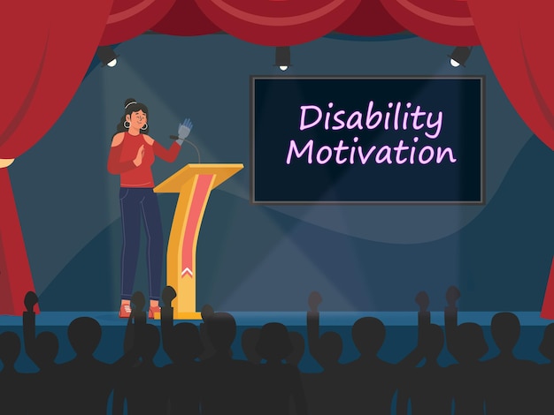 Vector disability motivator