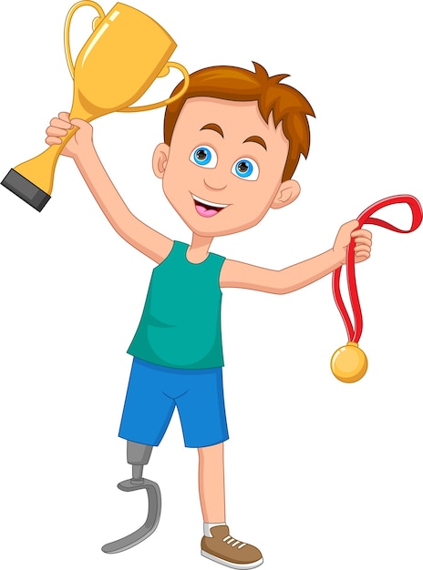 Победитель мальчика-инвалида и обладатель золотой медали