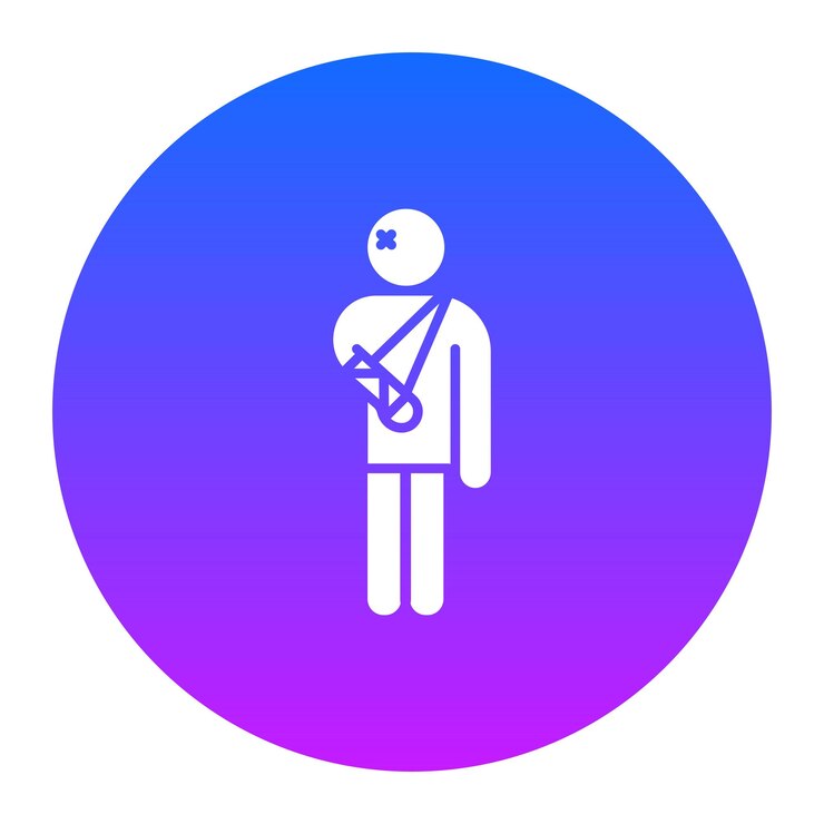 Vector disabled person vector illustration