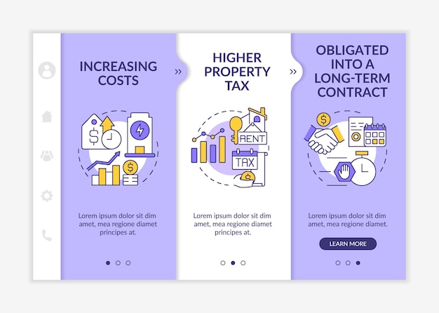 Vector disadvantages of ppa purple and white onboarding template