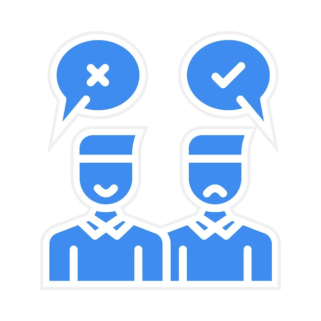 Disagreement icon vector image Can be used for Generation Gap