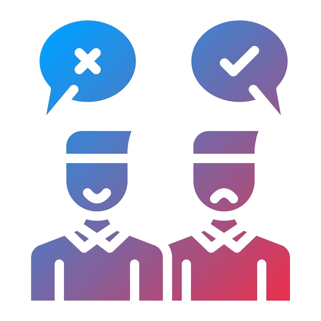 Disagreement icon vector image Can be used for Generation Gap