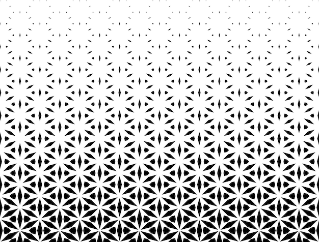 Vector disappearing pattern seamless in one direction halftone effect