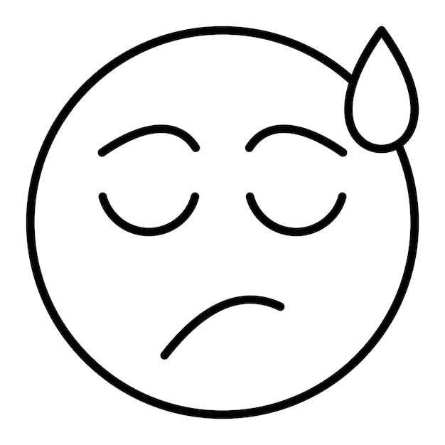 Vector disappointed icon