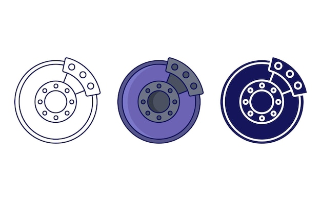 Disc Brake vector icon