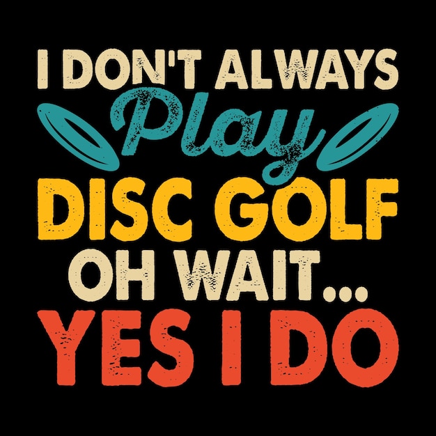 Disc Golf Player Funny Disc Golfer Retro Vintage Disc Golf Tshirt Design