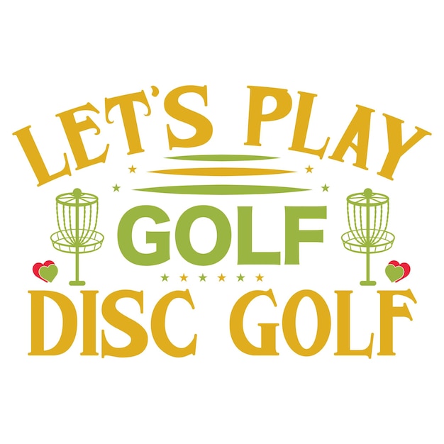 Vector disc golf svg design