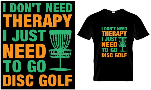 Disc golf t shirt design graphic vector