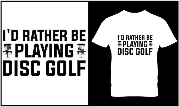 Disc golf t shirt design graphic vector