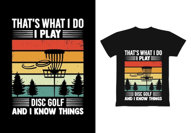 Disc golf t shirt design