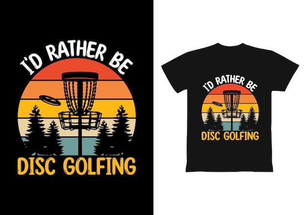 Disc golf t shirt design