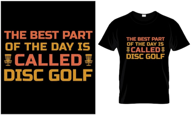 Disc golf t-shirt ontwerp grafische vector.