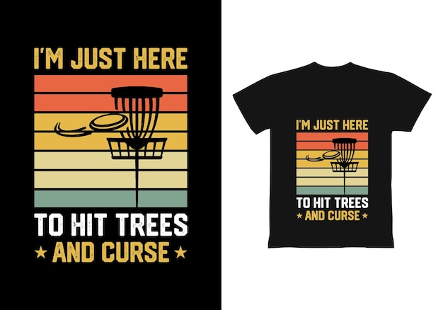 Disc golf t-shirt ontwerp