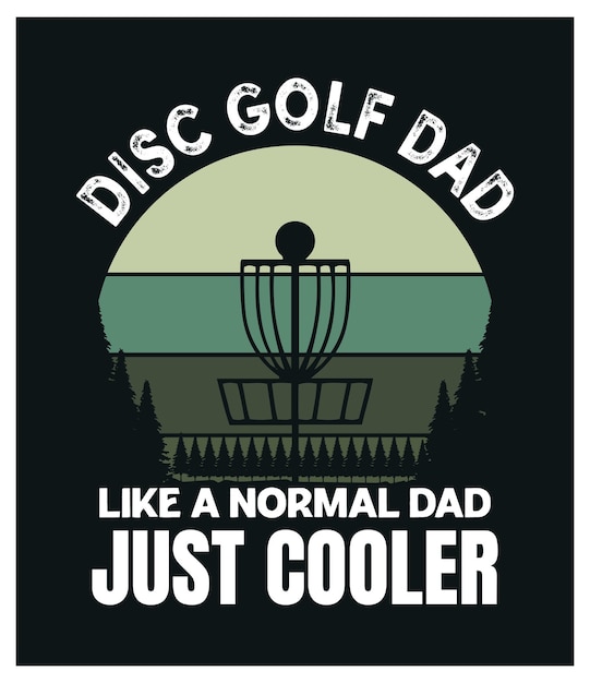 Disc Golf T-shirtontwerp met papa