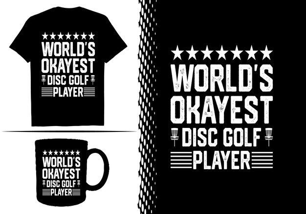 Disc golfspeler en vintage retro zonsondergang grappig disc golf t-shirt ontwerp