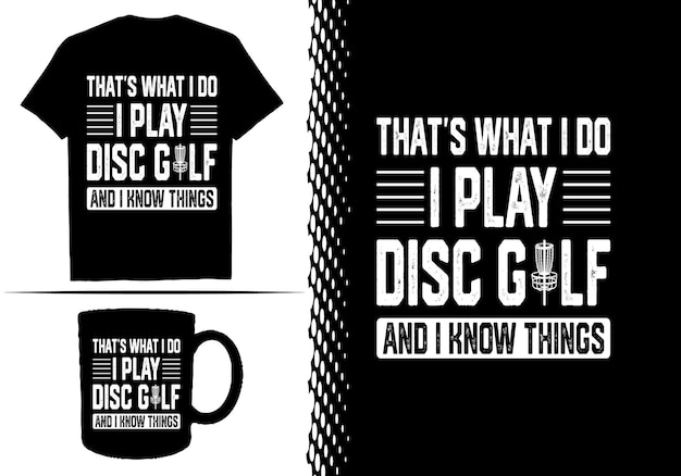 Disc golfspeler en vintage retro zonsondergang grappig disc golf t-shirt ontwerp