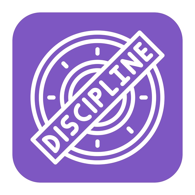 Vector discipline icon vector image can be used for child adoption