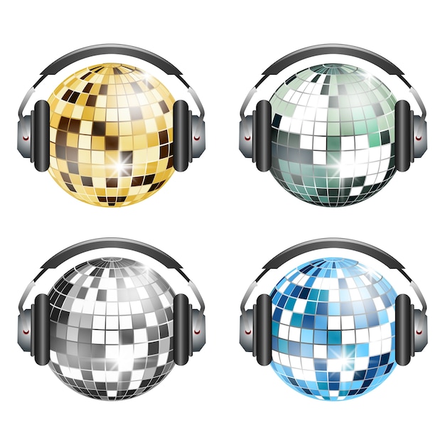 Vector disco ball background