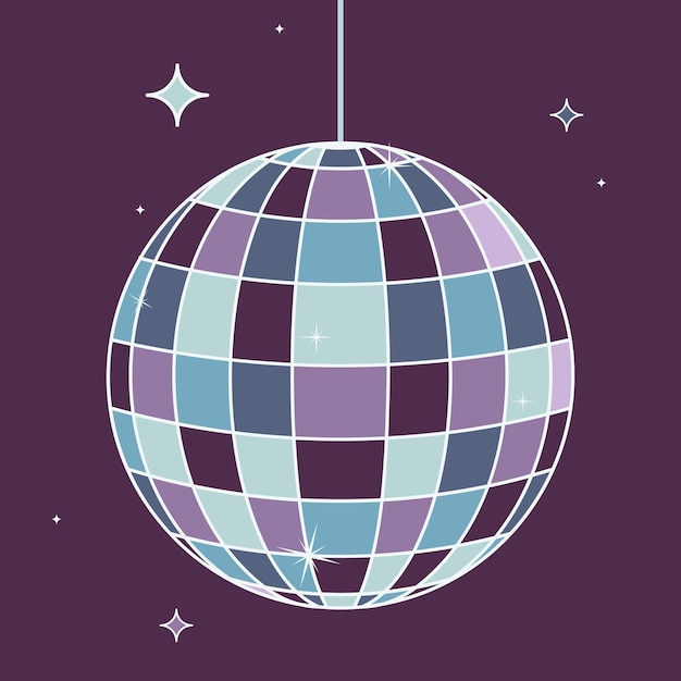 Vector disco ball illustration