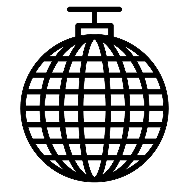 Викторная иллюстрация иконки свадьбы Disco Ball