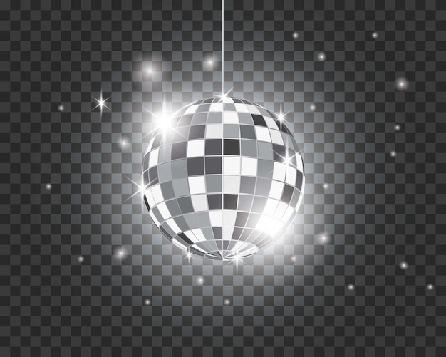 Disco ball vector icon illustration