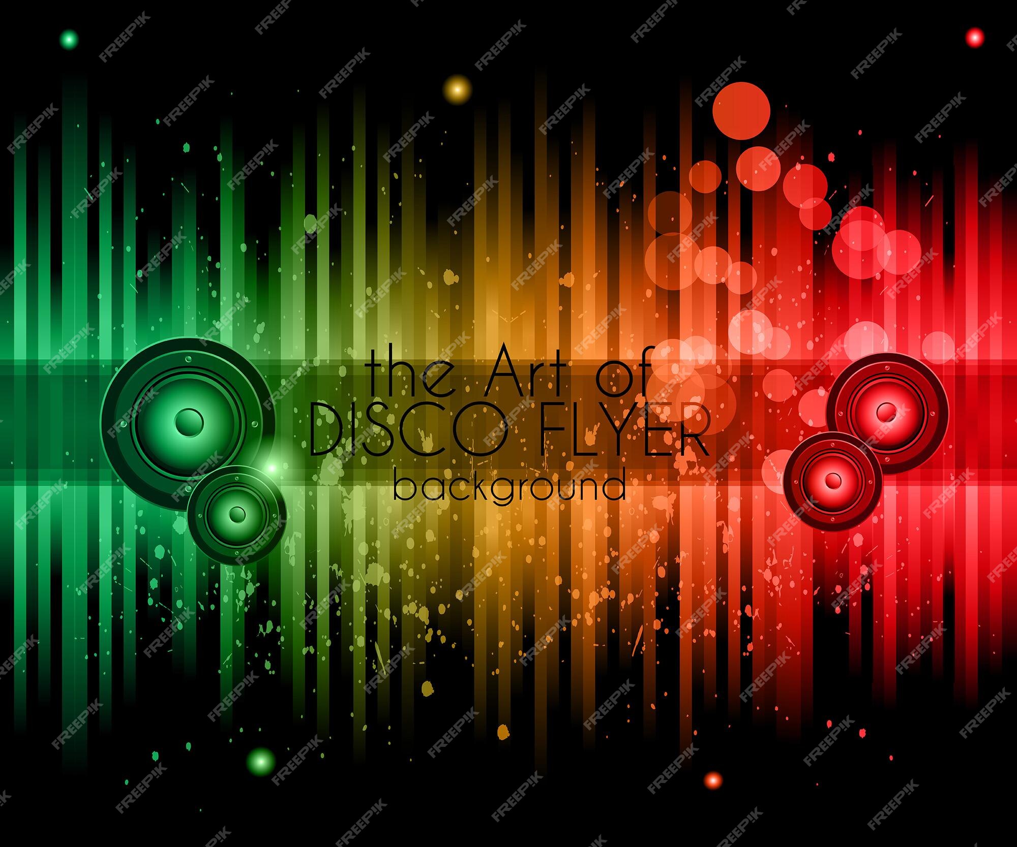 Premium Vector | Disco club banner background for music nights event
