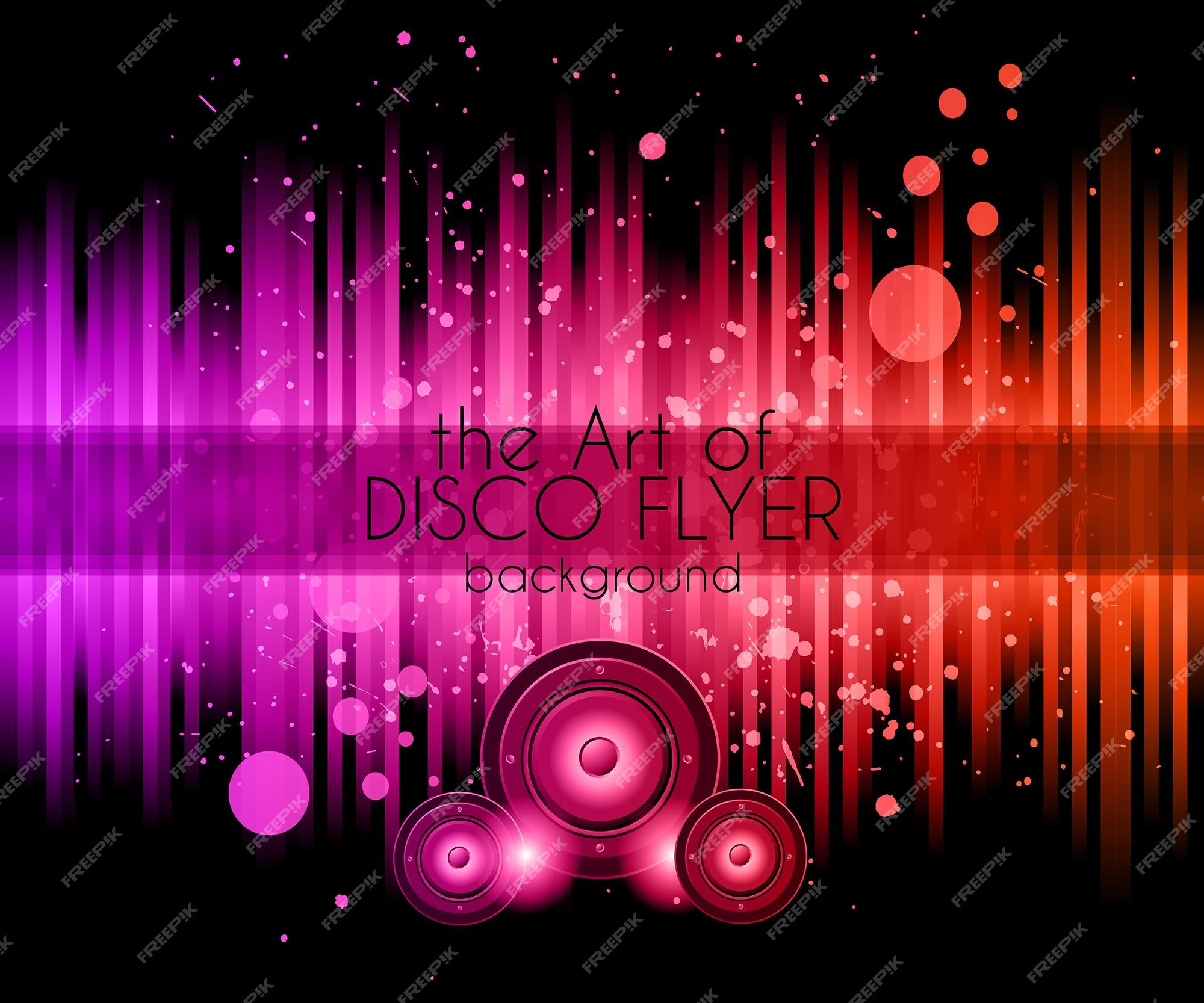 Premium Vector | Disco club banner background for music nights event