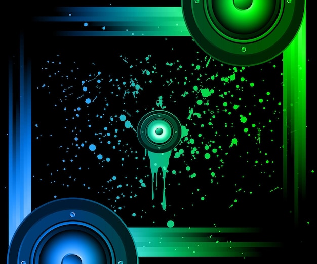 Vector disco club banner background for music nights event