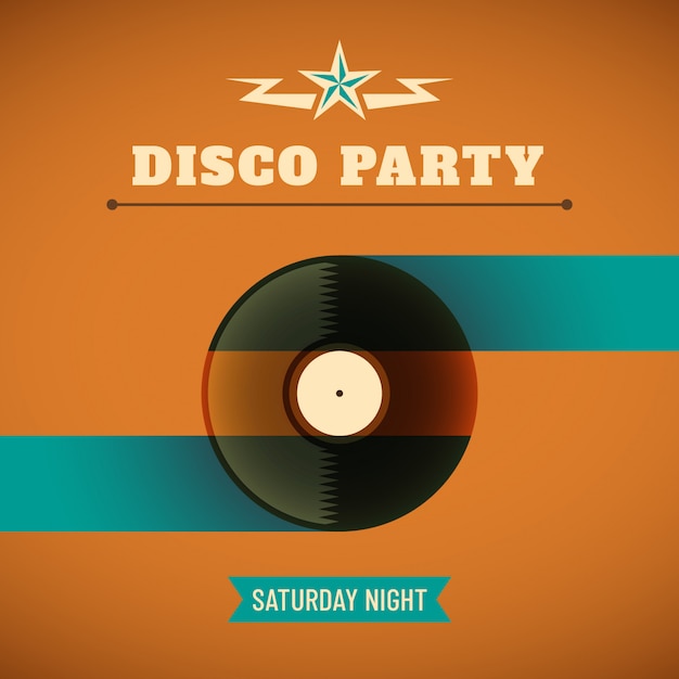 Vector disco party background