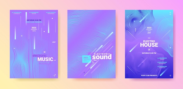 Disco posters set for electronic music festival