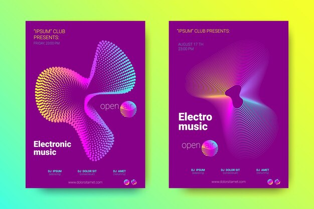 Disco posters set for electronic music festival