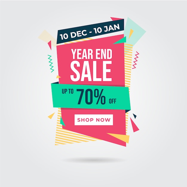 Discount banner abstract design style 