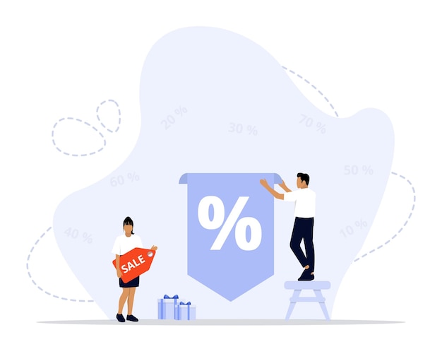 Discount concept illustration