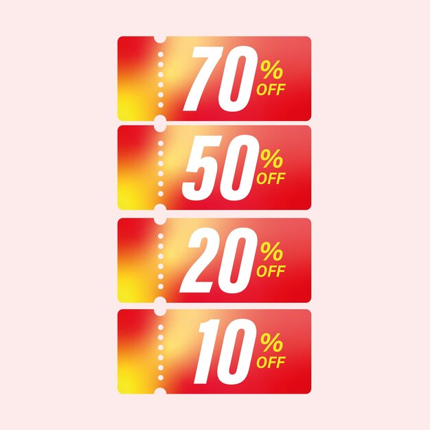 Premium Vector Discount coupon for sales vector