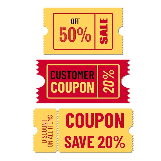 Discount coupon set