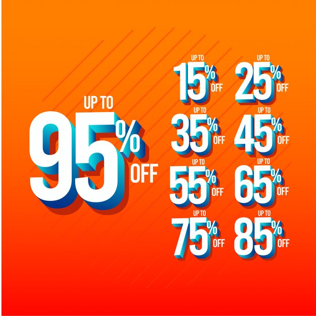 Discount number banner